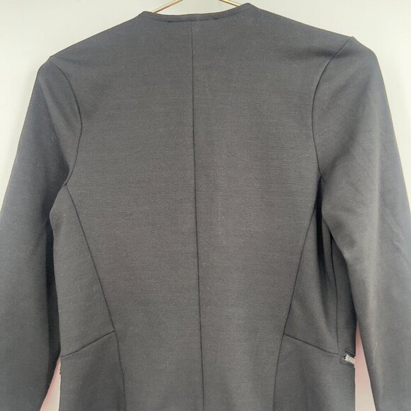 GUESS Women’s Black Open Front Blazer Jacket with Zipper Pockets - Size Small - Picture 5 of 10